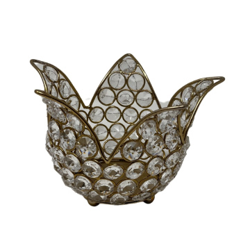 Crystal Lotus Candle Holder