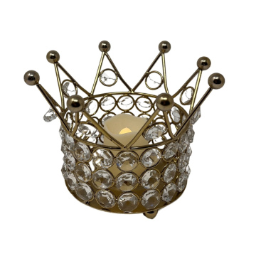 Crystal Crown Candle Holder